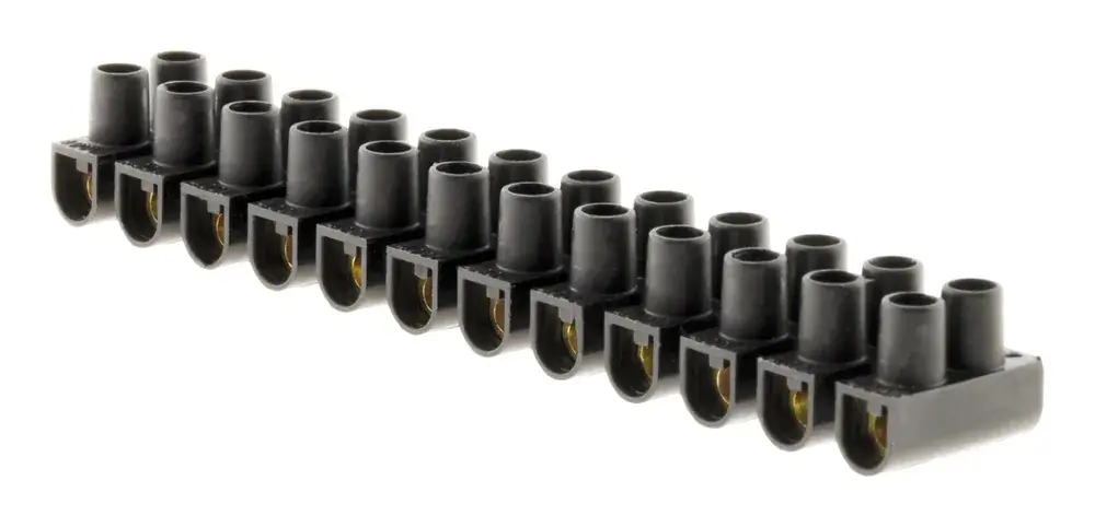 Livraison Express BARRETTE 12 PLOTS 4 MM² NOIR