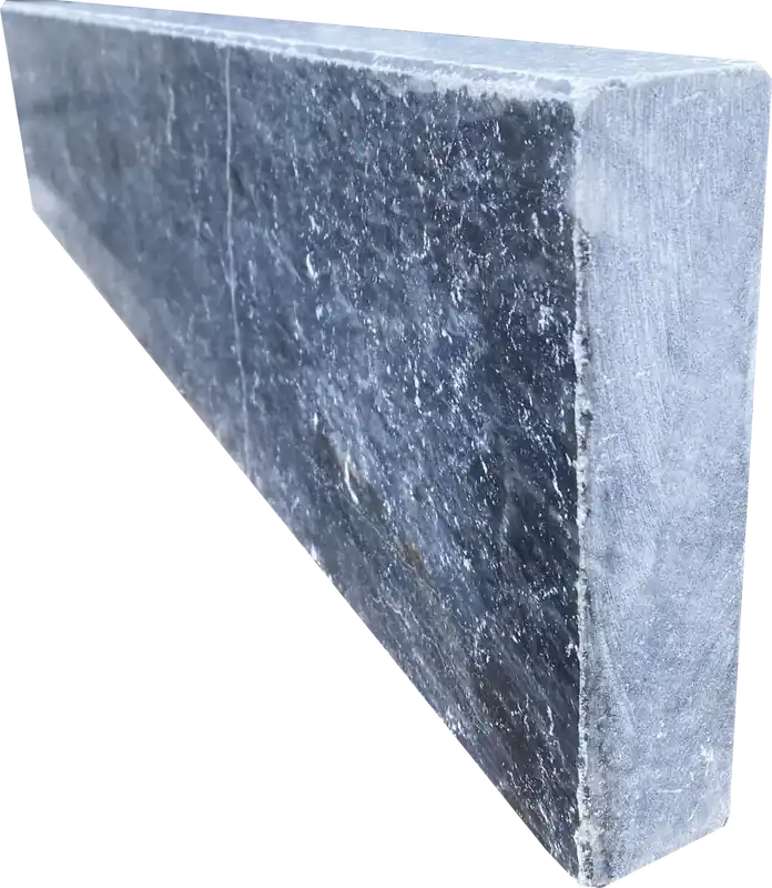 Bordure pierre naturelle - marbre - bleu - Ottoman - 100 x 25 cm - ép. - 5 cm Certifié