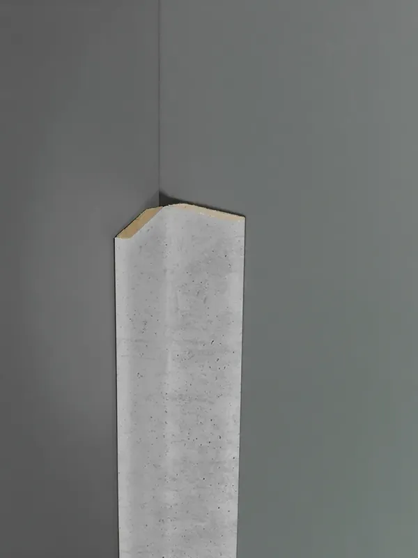 Moulure pliante pour panneau Maestro Latt - Raw Concrete - 2 x 50 x 2700 mm Vente Flash