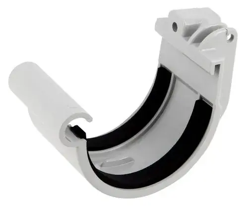 Vente Flash Jonction à joint pour gouttière PVC - gris - T16