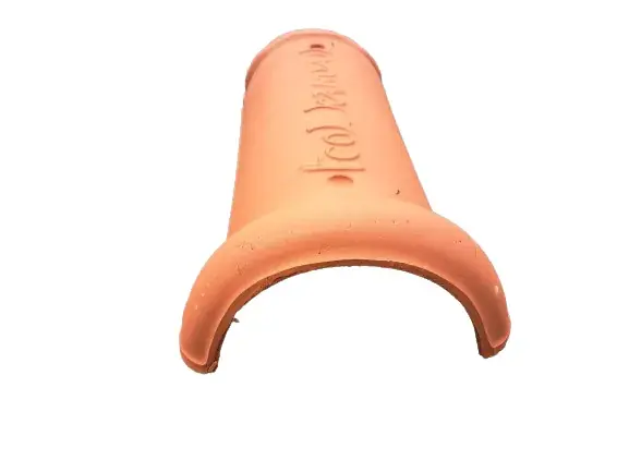 Certifié Faîtière 1/2 ronde à emboitement - 0,40 - Rouge