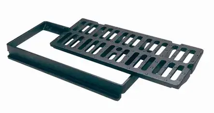 GRILLE FONTE PLATE RECTANGULAIRE AVEC CADRE 750X300MM C250 NF PONT A MOUSSON Bon Marché