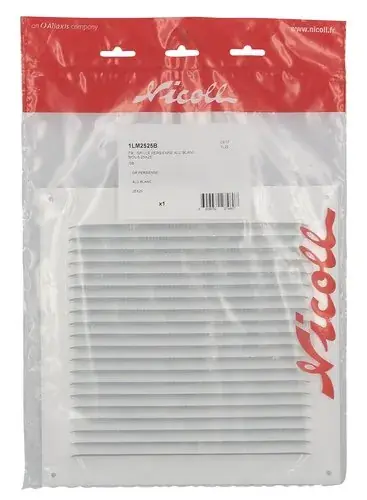 Pas Cher GRILLE ALU BLANC 25X25 CM