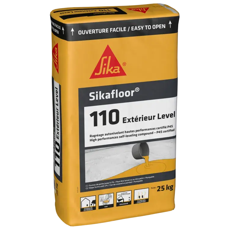 Offre Du Jour MORTIER SIKAFLOOR 110 EXTERIEUR LEVEL GRIS 25KG