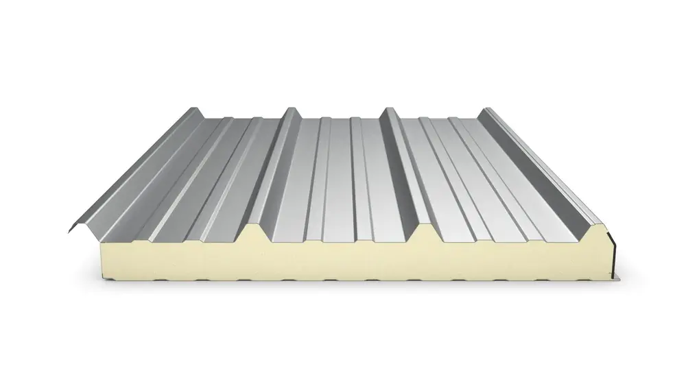 Produit De Marque Panneau sandwich Ondatherm T - ép 40 mm R 1,80 - 5,20 x 1 ml - Ral extérieur Gris 7016 25µ - intérieur Blanc 9010 12µ - Démoussage 200 mm - TG