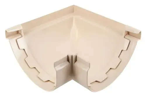 Acheter En Ligne Angle extérieur pour gouttière PVC Vodalis - sable - T29
