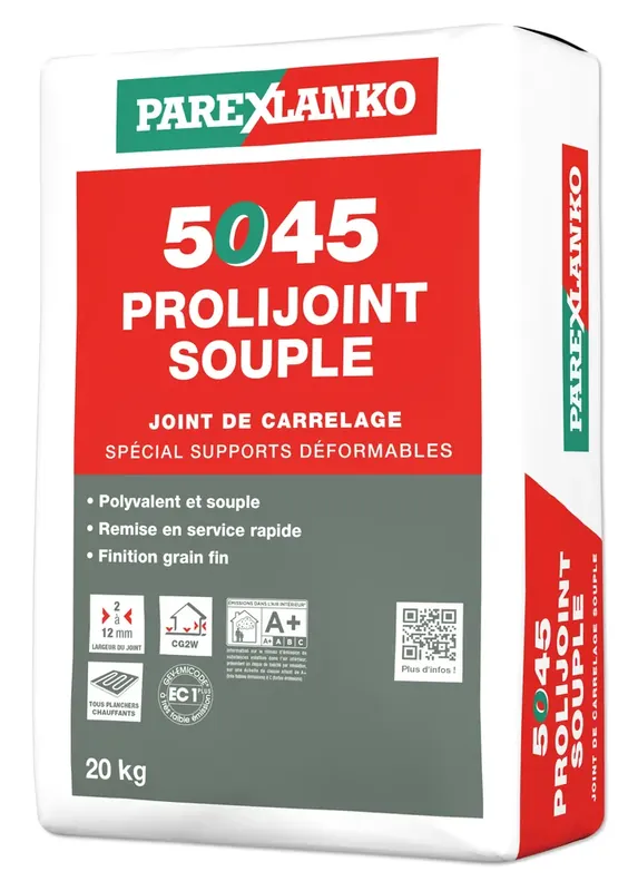 Vente Directe JOINT carrelage PROLIJOINT SOUPLE 5045 GRIS 20 KG