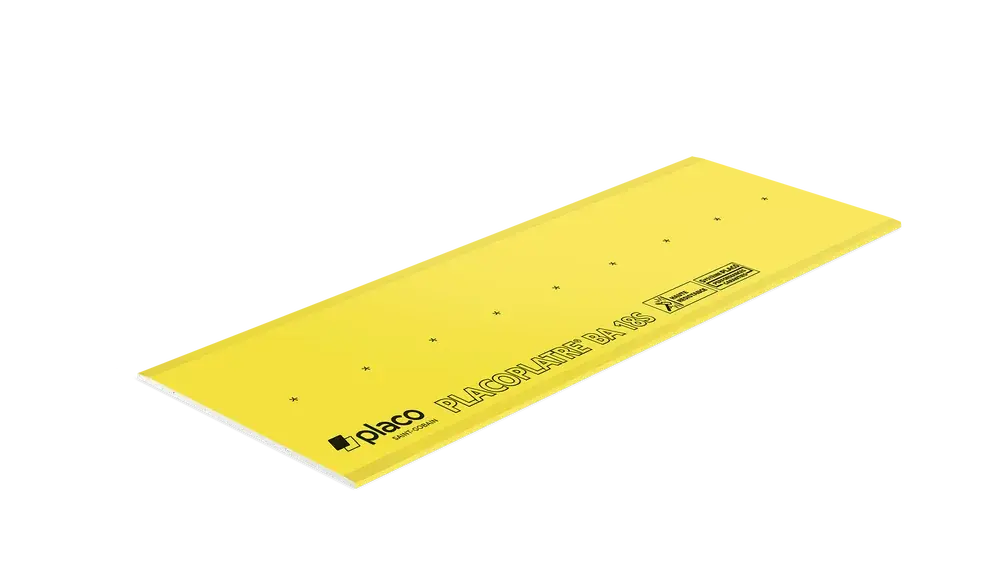 Plaque de plâtre - Placoplatre BA18S standard - 270 X 90 cm - ép. 18 mm Promotion