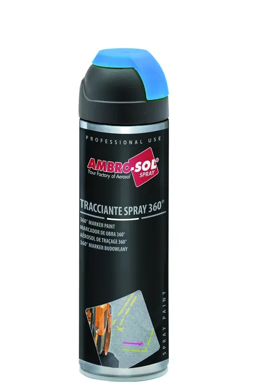 Traceur de chantier bleu fluo 500 ml Solde