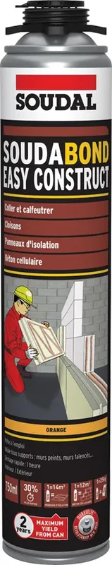 COLLE MOUSSE PU SOUDABOND BOMBE 750ML GUN VIS Petit Prix