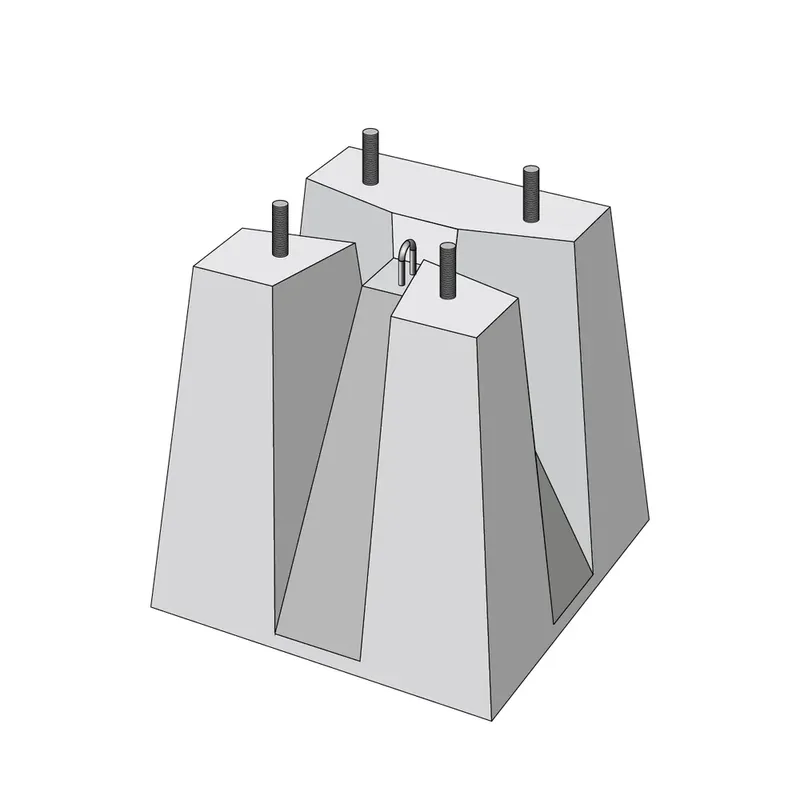 Offre Limitée MASSIF 80X80 HT80 870KG E=300X300 PENTE