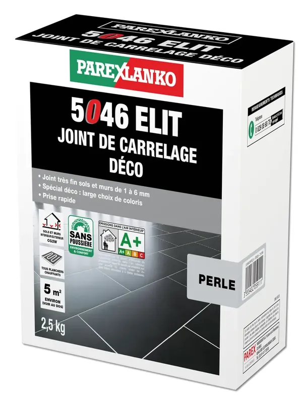 Usine Directe Joint carrelage Elit 5046 GRIS PERLE 2.5 KG