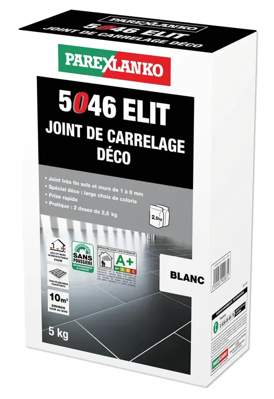 Haute Qualité Joint carrelage Elit 5046 BLANC 5 KG