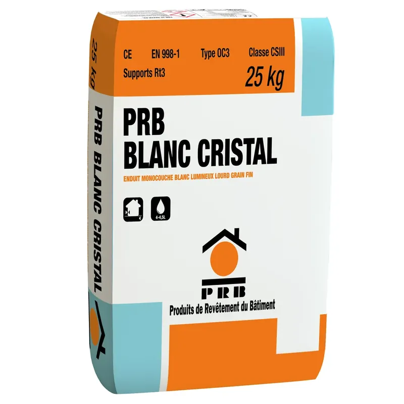 ENDUIT MONOCOUCHE PRB*BCRI BLANC CRISTAL 25KG Commander Vite