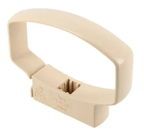 Collier de fixation à bride pour tuyau de descente Ovation - sable - 90 x 56 mm - T28 Quantité Limitée