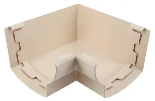 Angle intérieur pour gouttière PVC Ovation - sable - T28 Satisfait Ou Remboursé