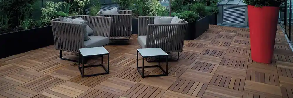 Caillebotis - IPE - 50 x 50 cm - ep.3,8 cm - 7 lames 2 rainures - pose sur plot possible Marque