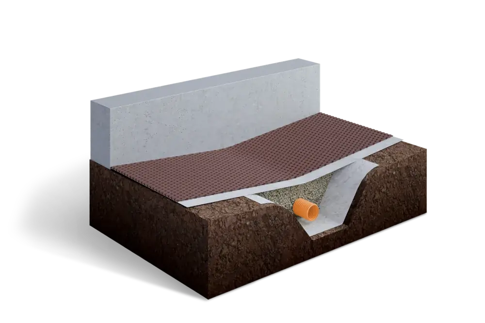 Offre Du Jour MEMBRANE DELTA NP DRAIN ROULEAU 2,00X20ML AVEC GEOTEXTILE