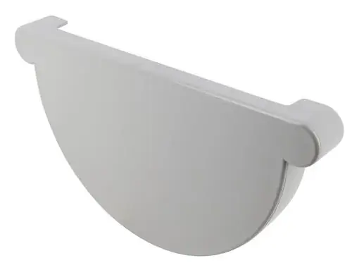 Prix Cassé Fond symétrique de gouttière à coller PVC - gris - T33