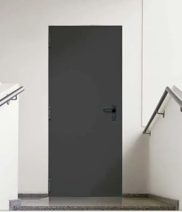 Bloc-porte métallique NEW MULTIPLA - Acier - non-feu - H2050 x L1000 mm - Poussant Droit - RAL 7016 Quantité Limitée