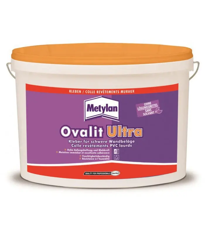 Colle revêtements PVC lourds Ovalit Ultra - 5KG, 18KG Meilleure Vente