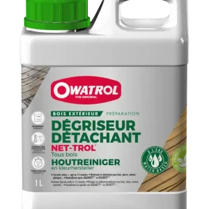 Remise Owatrol Dégriseur Détachant Tous Bois Net Trol - 1L, 2,5L, 15L