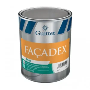 Guittet Façadex mat peinture protection façades neuves ou anciennes - 1L, 3L, 15L Meilleure Vente