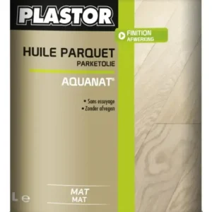 Expédié Aujourd'hui Plastor Huile Parquet Sans Essuyage Aquanat Finition Mate - 1L, 5L