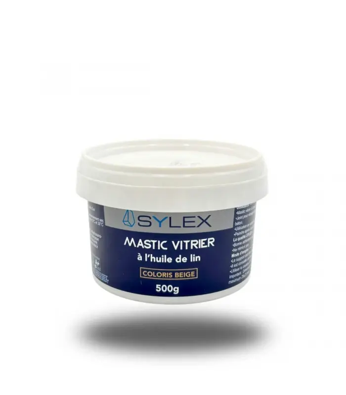 Mastic vitrier à l‘huile de lin - 1KG, 500GR Vente Flash