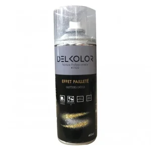Réduction Delkolor peinture en aérosol effet pailleté 400 ml