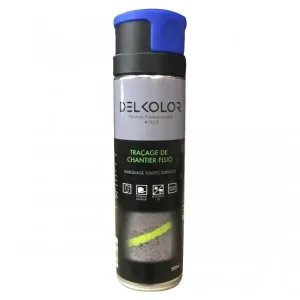 Delkolor Peinture de traçage et marquage au sol fluo 500 ml Prix Cassé