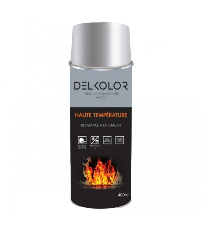 Quantité Limitée Delkolor Peinture haute température en aérosol 400 ml