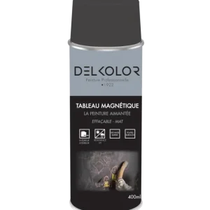 Delkolor Peinture Tableau Magnétique Noir mat 400 ml Usine Directe