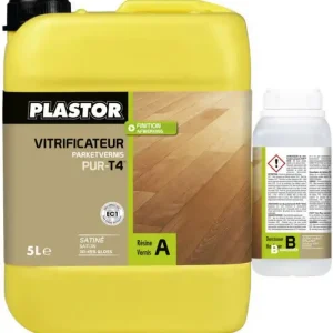 Achat Immédiat Plastor Vitrificateur Duo Pur - T4 - Satin - Aspect Ciré