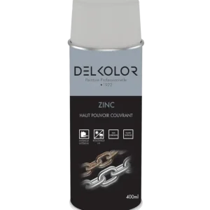 Delkolor Peinture spéciale Zinc en aérosol 400 ml Populaire
