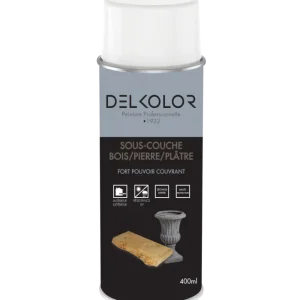 Bon Plan Delkolor Sous-couche bois, pierre et plâtre en aérosol 400 ml