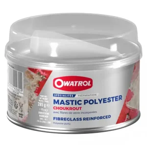Achat Immédiat Owatrol Mastic Polyester Choukrout avec Fibres de Verre incorporées - 300g