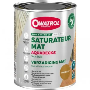 Owatrol Saturateur Mat Aquadecks Tous Bois - 1L, 20L Authentique