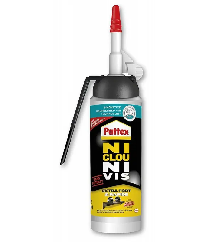 Colle Ni Clou Ni Vis 133 g Pattex - Fixation murale ultra-adhésive Haute Qualité