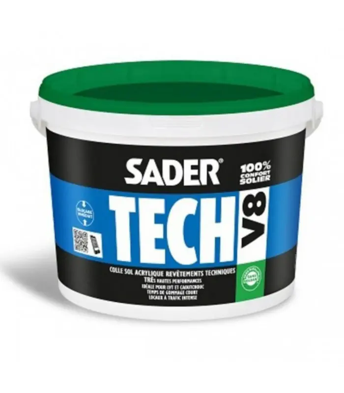 Colle sol acrylique hautes performances Sadertech V8 18kg Marque