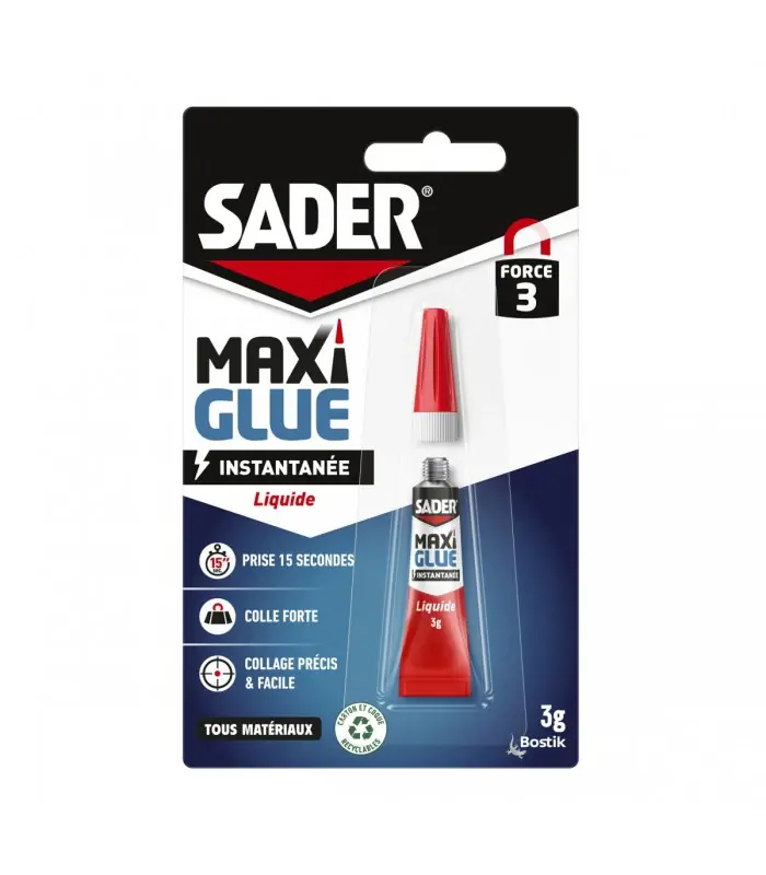Sader Maxiglue Liquide 3g Petit Prix