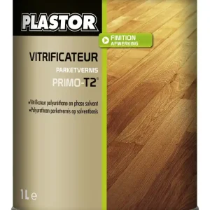 Plastor vitrificateur polyuréthane Primo - T2 - Extra mat - Aspect Brut - 1L, 5L Top Vente