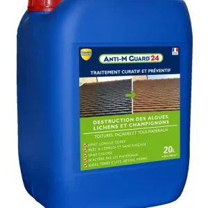 Anti-M Guard 24 Traitement curatif et préventif anti-mousse anti dépôt vert - 5L, 20L Nouveauté