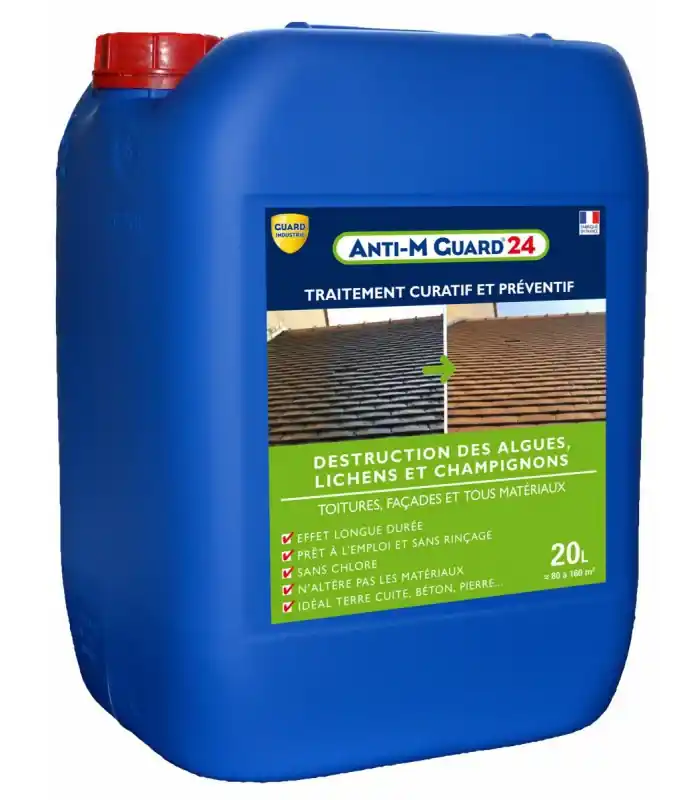 Anti-M Guard 24 Traitement curatif et préventif anti-mousse anti dépôt vert - 5L, 20L Nouveauté
