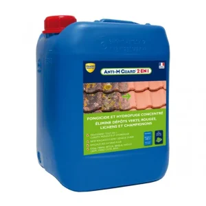 Petit Prix Anti M Guard 2 en 1 concentré nettoyant fongicide hydrofuge terrasses toitures façades - 5L, 20L