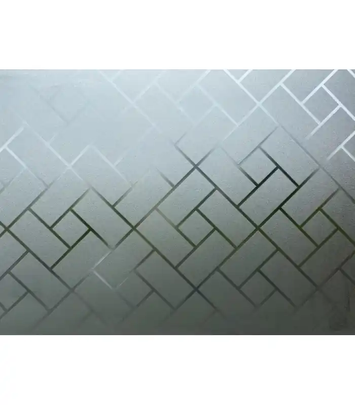 Novotex Film Vitrostatique pour Vitrage Chevron - Motif Gaufré – 45cm x 2m Remise