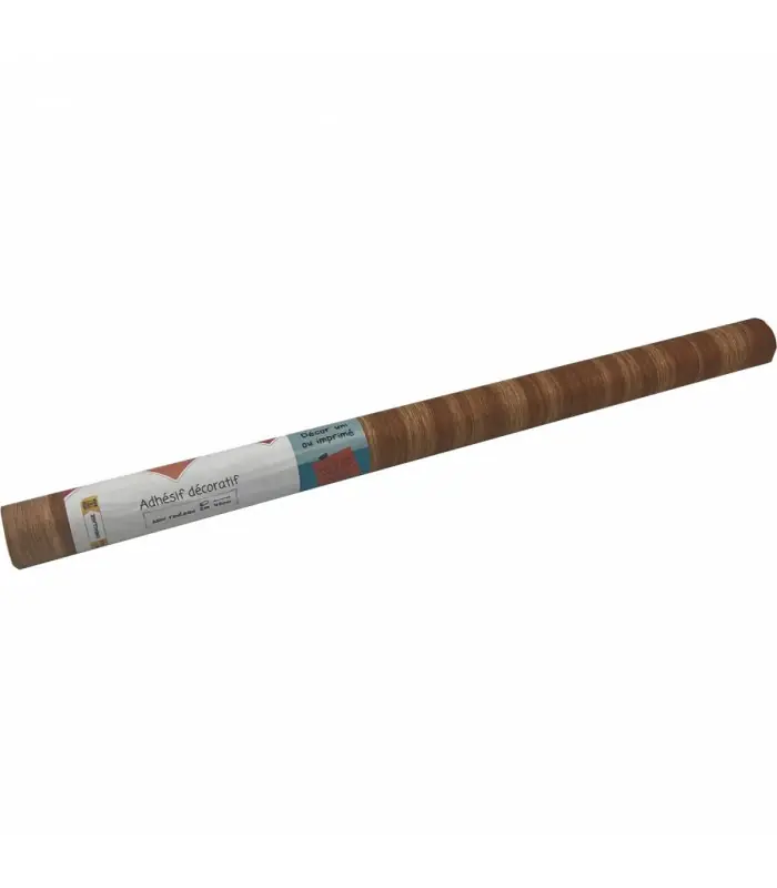 Adhésif Effet Bois Teck Clair 45cm x 2m Offre Spéciale