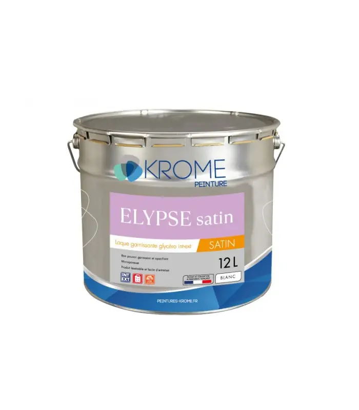 Krome Elypse Satin – Laque garnissante boiseries intérieur et extérieur - 1L, 3L, 12L Seulement Aujourd'hui