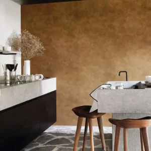 Livraison Express Papier Peint Vinyle sur Intissé Argile Taupe – L’Atelier de Casamance - réf. 75492038