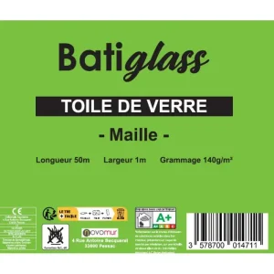 Offre Du Jour Toile de verre à peindre motif maille 120-140g/m² Batiglass- 50Mx1M